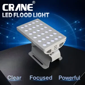 LED Floodlight 120 Angle Adjustment Single Arm Curved Bracket 72W Outdoor Wall Wash Light for Building Facade Column