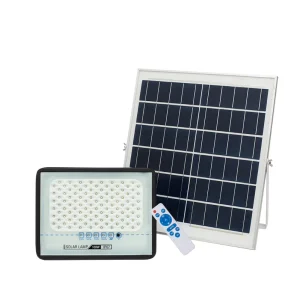 LED Floodlight Starry Sky Solar Panel IP65 Waterproof ABS Remote Controlled Dimmable High Brightness Courtyard Road Outdoor