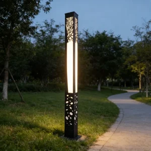 LED Garden Light 2-4m Height IP65 Waterproof Outdoor Path Lamp Aluminum Anti-Rust Yard Light