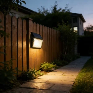 LED High-Power IP65 Aluminum Solar Outdoor Courtyard Induction Wall Spotlight Waterproof Floodlight