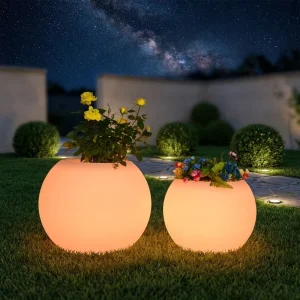 LED IP55 Outdoor Indoor Flower Pot Light Box Dimmable 6000K for Garden Restaurant Hotel Courtyard Landscape Lighting