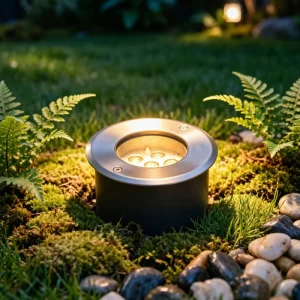 LED IP67 Waterproof Outdoor Warm Light Underground Spotlight Aluminum Alloy Square Floor Light for Landscape & Courtyard