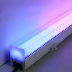 LED Linear Light Outdoor Waterproof IP66 Dual PC512RGBW Running Digital Tube Guardrail Wall Washer Light DMX512