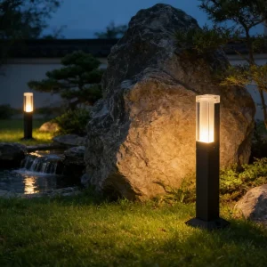 LED Motion Sensor Outdoor Walkway Light Waterproof IP65 Aluminum Detector Garden Lawn Path 7W Modern Decorative Bollard Pillar