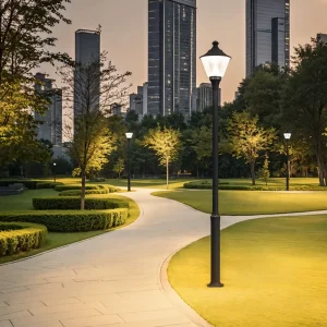 LED Outdoor Garden Decorative Lights Waterproof IP66 Die-cast Aluminum 3000K Color Temperature AC/DC Power