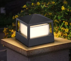 LED Outdoor Lamp Post Lights Fence Path Light Waterproof Outdoor Light for Patio Garden Yard Decoration