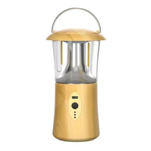 LED Outdoor Rechargeable Camping Lantern, Tricolor Dimming, 360° Lighting for Parties, Tents and Hiking