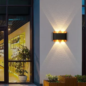 LED Outdoor Wall Lamp Aluminum IP65 Waterproof 3000K Warm White 85 265V Universal Villa Exterior Courtyard Bedroom