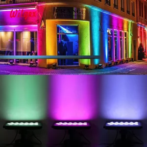 LED RGB IP65 Aluminum Wall Washer Lighting for Outdoor Building Facade and Landscape Decor with DMX Controller