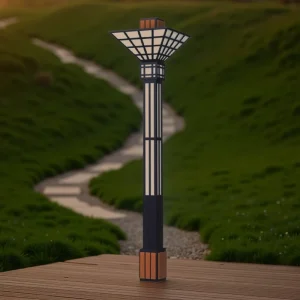 LED Road Post Lamp IP66 Weatherproof 5 Year Warranty Remote Control for Outdoor Landscape Decoration