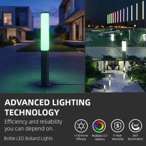 LED Round Cylindrical Outdoor Waterproof Aluminum Garden Lawn Pathway Bollard Light