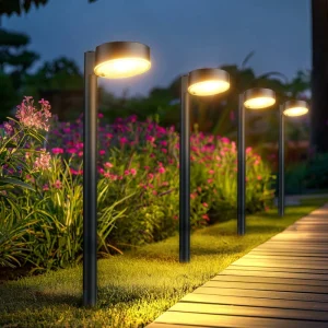 LED Solar Garden Lights Waterproof IP65 Street Light for Home Pathway Walkway Driveway Lawn Lighting
