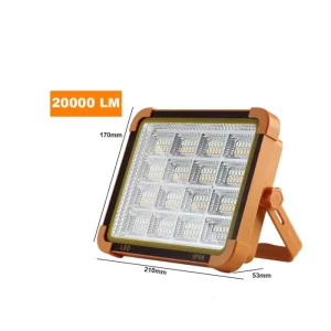 LED Solar Light Portable Solar Spotlight 4 Lighting Modes Rechargeable Camping Lantern