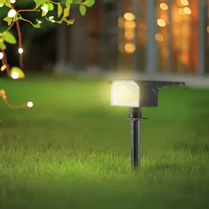 LED Solar Pathway Lights Outdoor RGB Solar Lamp Waterproof Landscape Light Fixture for Garden Yard Patio Walkway Wall Lighting