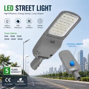 LED Street Lamp 100W 150W 200W 300W Outdoor IP66 LED Road Lighting