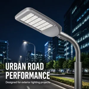 Urban Road LED Street Light 300W IP65 AC Energy Saving 5 Modules Easy Maintenance Landscape Parking Lot Dimmable