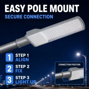 LED Street Light 50W-200W 3000K-6500K Factory Price Outdoor IP65 Waterproof For Road Street Lighting Supplier