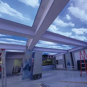 LED Stretch Ceiling Advertising Light Box with Soft Film, Custom Size, and PVC