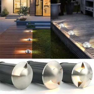 LED Turtle Back Buried Light IP65 Rainproof Stainless Steel for Park Garden Steps