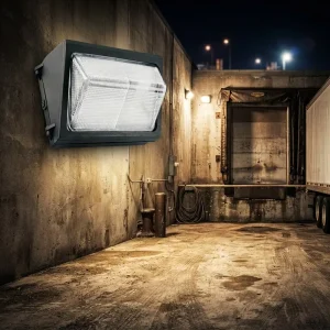 LED Wall Pack Fixture ETL 130LM/W Photocell Dusk to Dawn IP65 Waterproof 120W Outdoor Commercial Wall Pack Light 5 Years Warranty