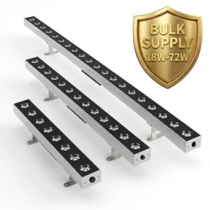 LED Wall Washer Light Bulk Supply IP66 RGBW 24W 36W Outdoor Linear Light for Building Facades