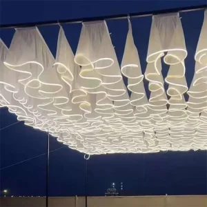 LED Waterproof Light Strip Luminous Ceiling Curtain for Outdoor Camping Restaurant Wedding Decoration