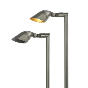 LT2414 Die cast Brass Path Light Fixture with Antique Bronze Finish for Outdoor Landscape Lighting