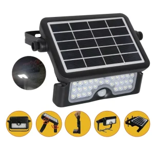 Lead Opto 12W Solar Lights Outdoor Waterproof Solar LED Flood Lights Solar Powered Lighting for Garden Pathway