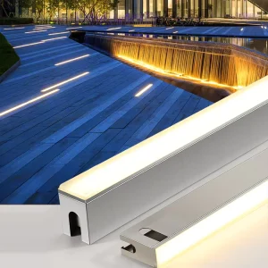 Led Buried Light Driveway on the Ground Linear Walkway Outdoor Underground Deck square Paver Strip Lights