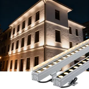 Led Desig for Building Wall up Lighting Facade Outdoor Building Four pixel Diffuser Lens Wall Washer bar Linear