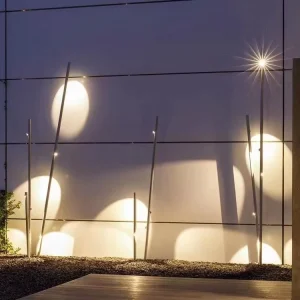Led Garden Light Solar Pathway Lights with Bamboo Design High Quality Outdoor Garden Stake Solar Garden Light