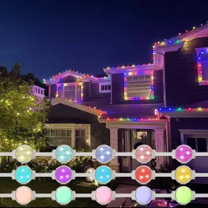 Led Ondoor Decoration Led Point Light Source Street Garden Colorful Building Decoration String Lights