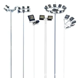 Lifting Streetlights 840 Meters High Mast Lights for Sports Fields Basketball Courts Municipal Applications Jiangmen City
