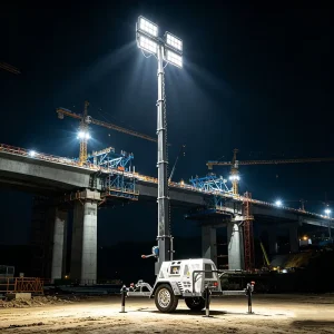 Light Tower 200W CE ISO Certified Telescopic Waterproof Outdoor Construction LED Lighting Tower