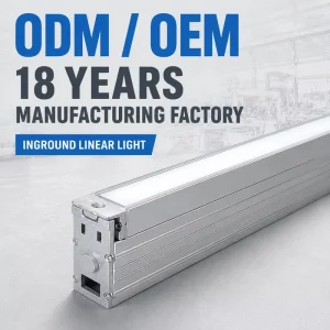 Linear Ground Uplight IP67 DC24V Outdoor Commercial Plaza Landscape Architectural Pathway LED Glass 12W 18W 24W 36W
