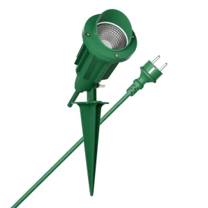 Linsheng Electric Heavy Duty Outdoor Spotlight Garden Spike Light with Stake and Wall Mount Base