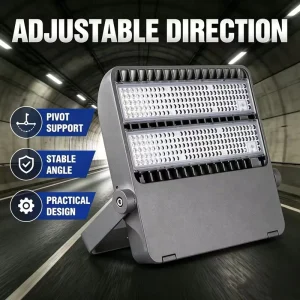 Low Flicker 50-400W High Power LED Tunnel Light IP65 Waterproof with Aluminum Body for Outdoor Use