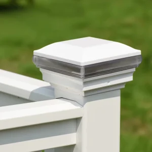 Low Voltage 12V Waterproof White Outdoor LED Garden Gate Post Fence Cap Light with Electric Power