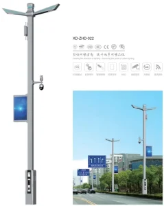 Manufactory Intelligent Steel Polygonal Street Lamps Smart Road Light Lamp 200 km/h Wind Resistance 5 Year Warranty Hot Dip