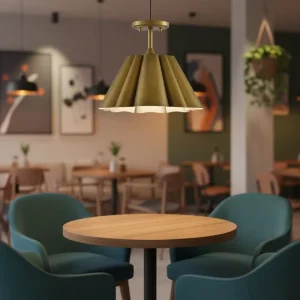 Mid Century Flower Shape LED Outdoor IP66 Suspended Pendant Ceiling Light