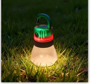 Mini LED Camping Carabiner Light USB Rechargeable RGB Color Flash Portable Hanging Tent Lantern