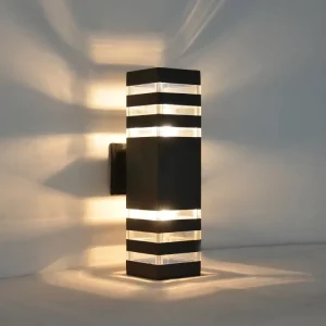 Modern 12W E27 LED Solar Powered Waterproof Wall Lamp Outdoor Aluminum Base Long Strip Mounted for Exterior Living Room ROHS