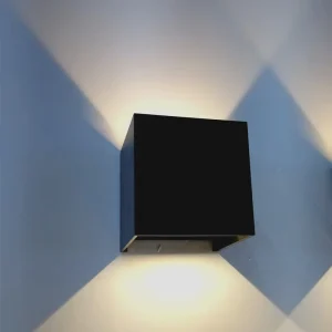 Modern 6W Aluminum Outdoor LED Waterproof Lighting Wall Lamp Adjustable Bedroom Bedside Wall Light Solar Power for Home Garden