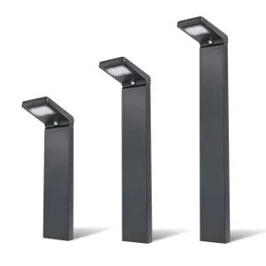Modern Aluminum Solar LED Pillar Light IP65 Waterproof Small Outdoor Porch Garden Fence Column Decoration