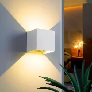 Modern Cube Outdoor Wall Lamp for Garden