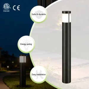 Modern Cylinder LED Lawn Light Precision Cast Aluminum IP65 Waterproof Landscape Garden Pathway Bollard Lamp 3-Year Warranty