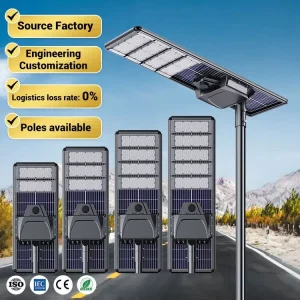 Modern Design Aluminum IP65 Waterproof Road Garden Integrated All in One Outdoor Led Solar Street Lights with Time Control