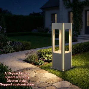 Modern Design Waterproof IP65 Garden Outdoor Landscape Pillar Lawn Lamp Garden LED Bollard Light