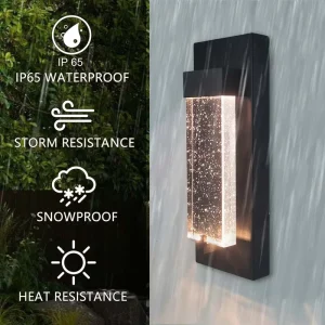 Modern Garden IP65 12 16 18 Inch Outside Wall Bracket Light Outdoor Waterproof Light 5CCT Outdoor Wall Lamp