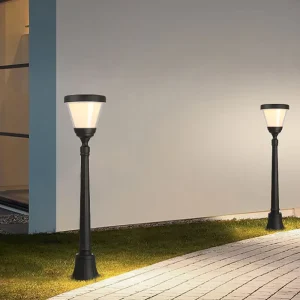 Modern IP65 Rated Waterproof Solar LED Street Light High Pole for Home Garden Community Lawn Outdoor Use